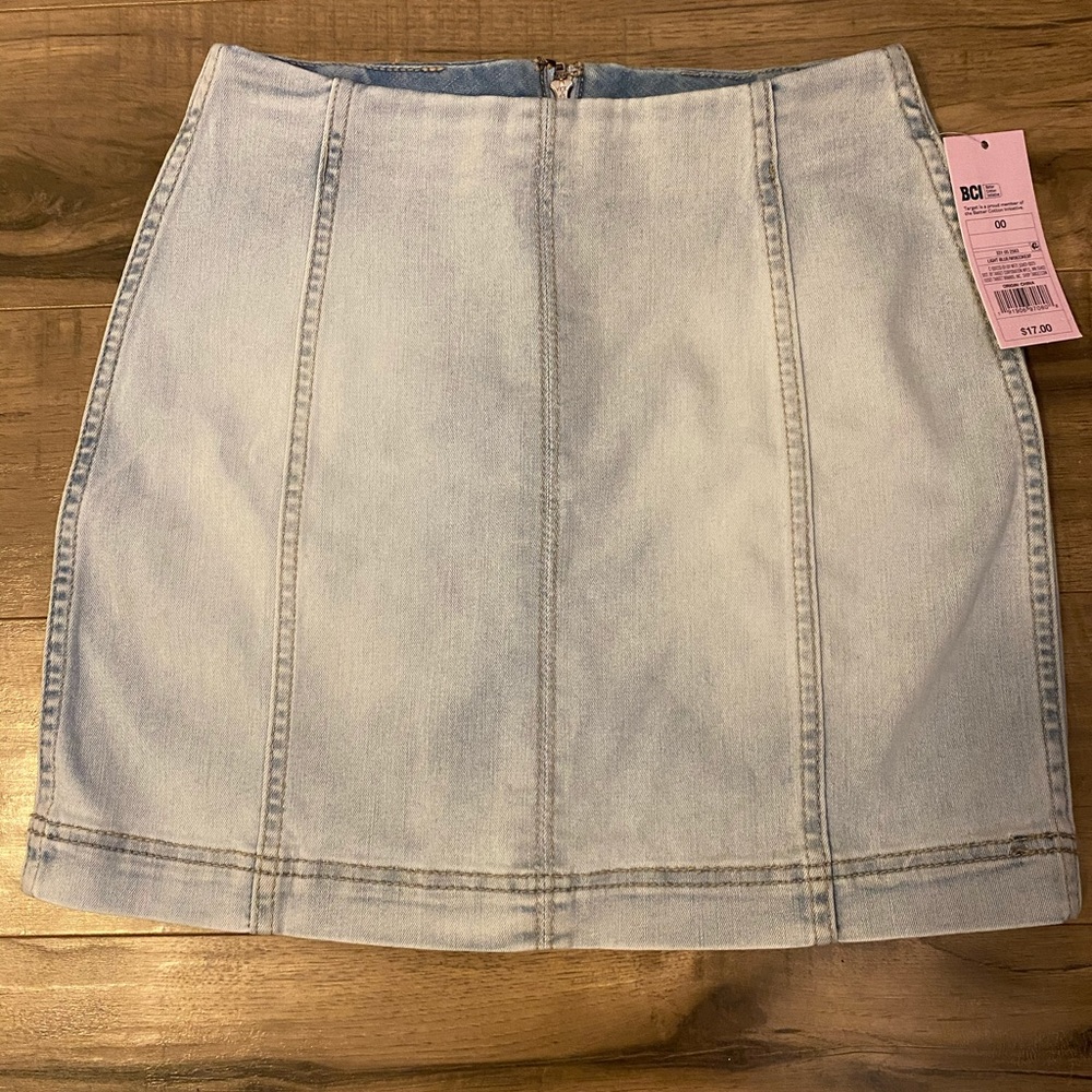 Wild Fable Light Wash Denim Mini Skirt